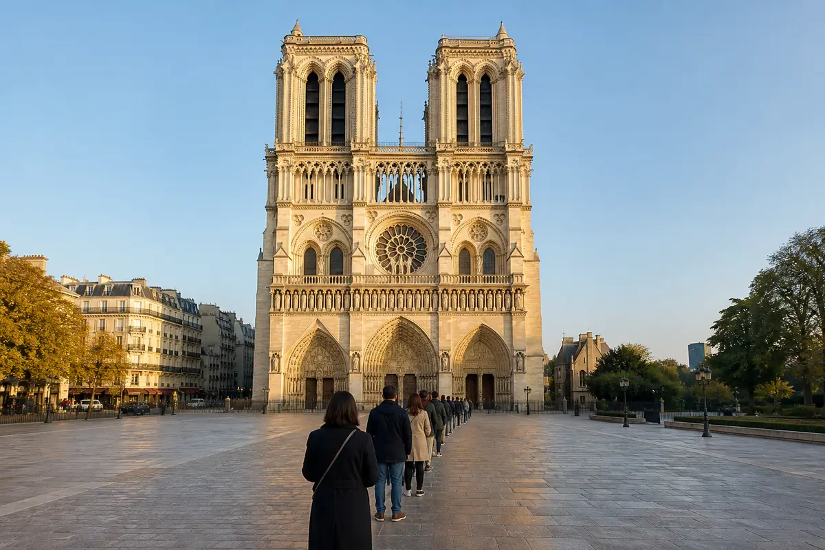 Notre-Dame de Paris, destination d’une visite dont le tarif et la réservation sont à vérifier pour la date choisie.